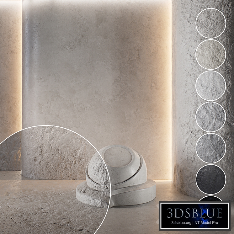 Decorative poster | Concrete set (seamless) | 37