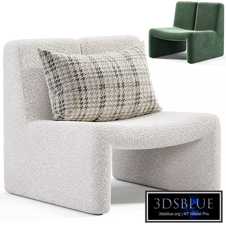 Dario Green Boucle Accent Chair By CB2