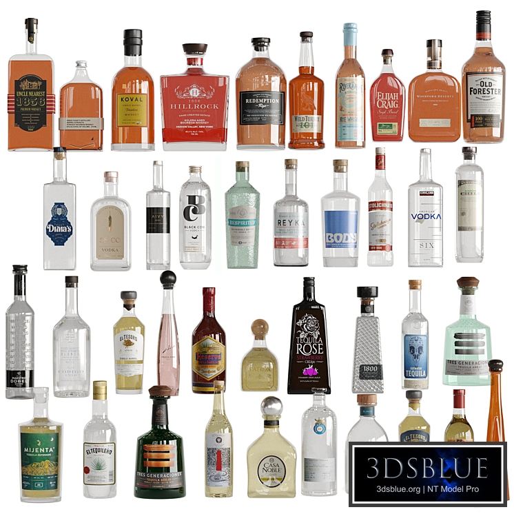 Bottles Vol 7( Whiskey, vodka, tequila)