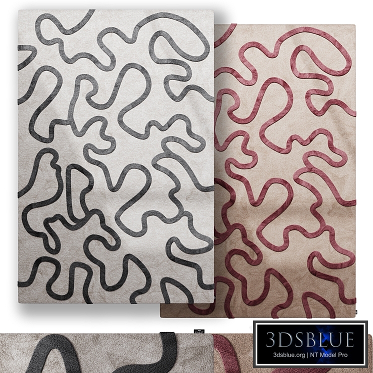 Rug Keith Beige | Red by Benuta