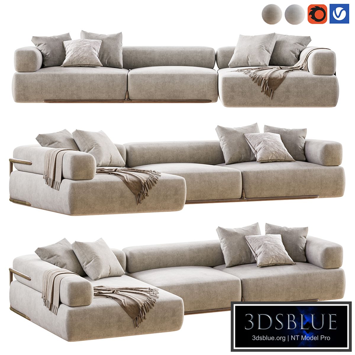 Porada Klem Lshaped Sofa