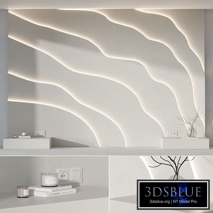 Modern Headboard with light