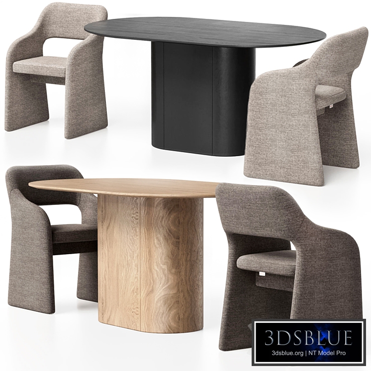 E7.6 chair and dining table Type from Ellipse