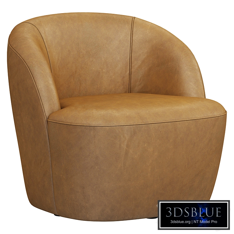 Restoration Hardware Emilia Leather Lounge Chair