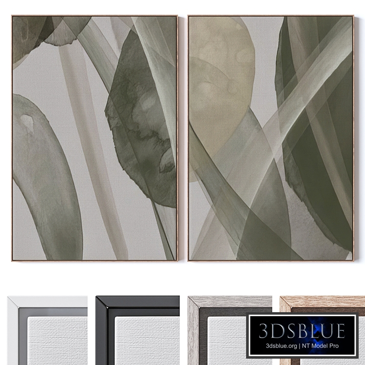 Set of large wall paintings 2967