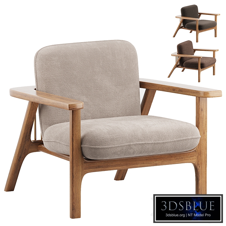 Contemporary fireside chair COMB