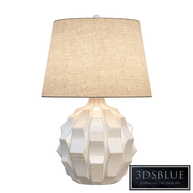 Cosgrove Mid-Century White Ceramic Table Lamp