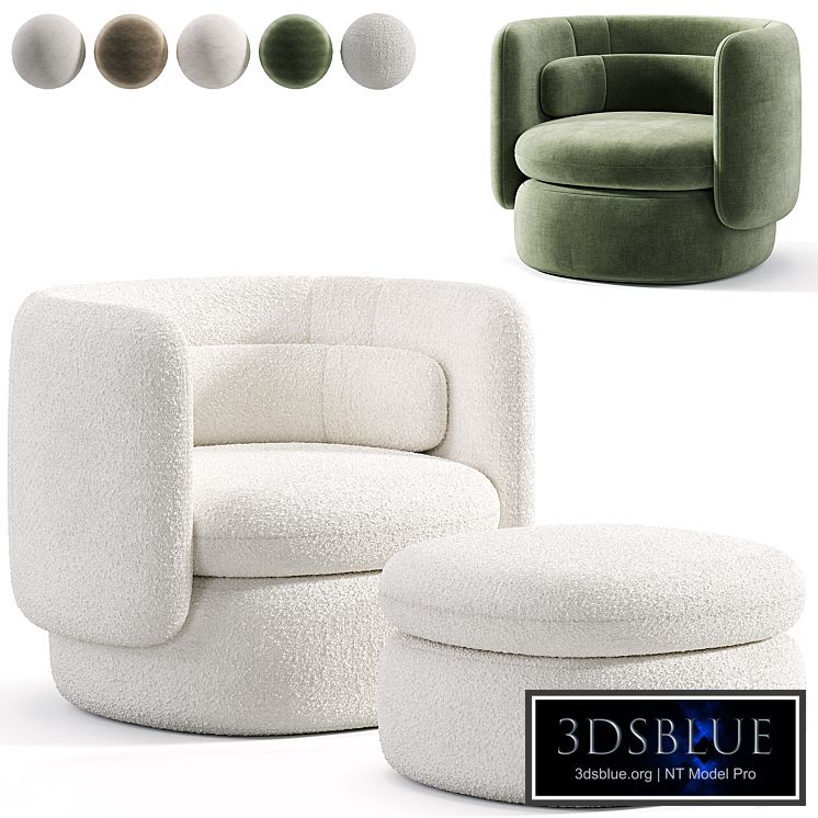 Aria 3 seater flannette armchair