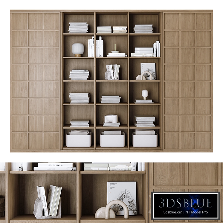 Rack / Bookcase with decor 2