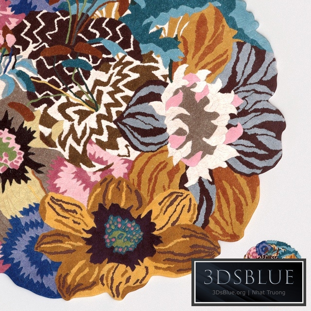 Rug Missoni Home Lilium Multicolor Rajmahal Round Rug