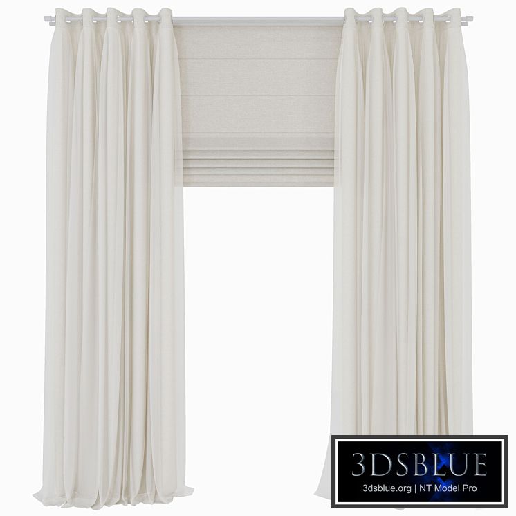 double curtains with tulle