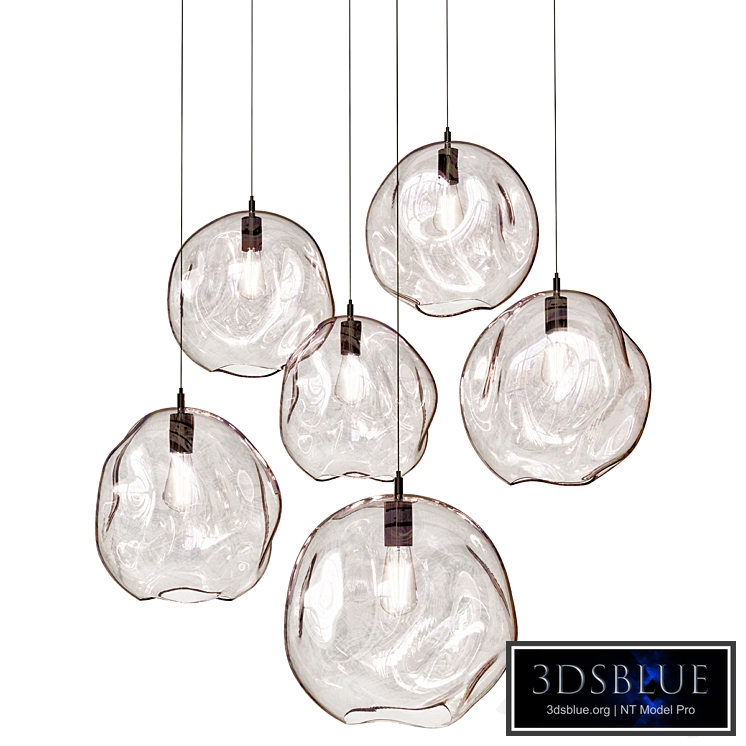 Modern lighting fixtures twisted glass balls