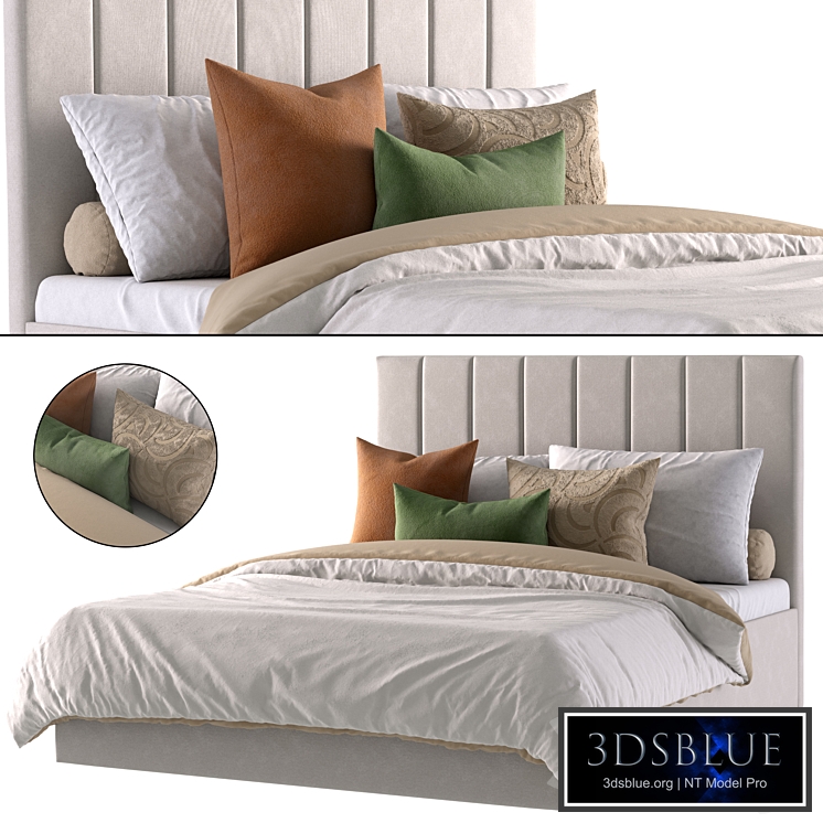 Bed Vega-Floor 160 Bucle White