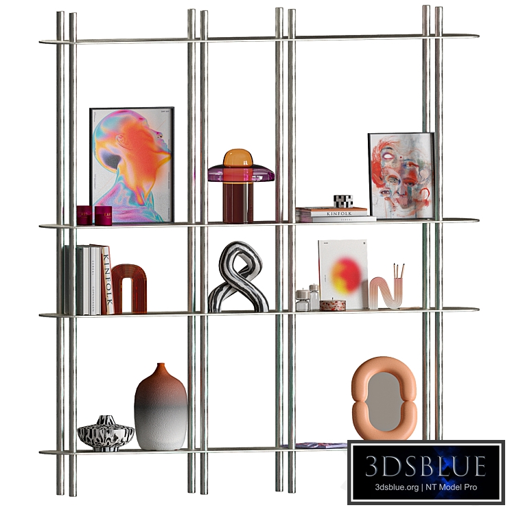 MOON Shelving System with vibrant Decor