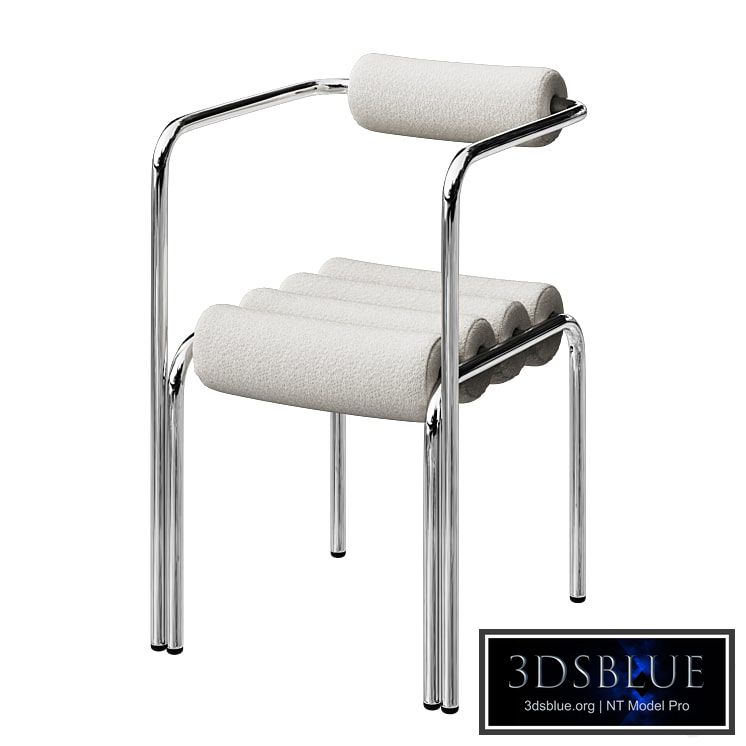 ELEGG CHAIR C WITH BOUCLE FABRIC