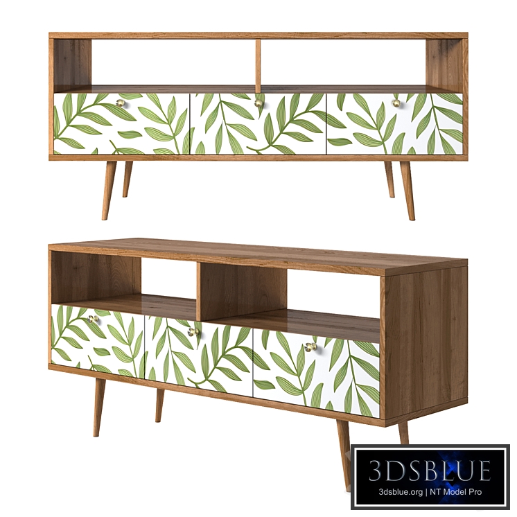 Console "Berber" with three drawers