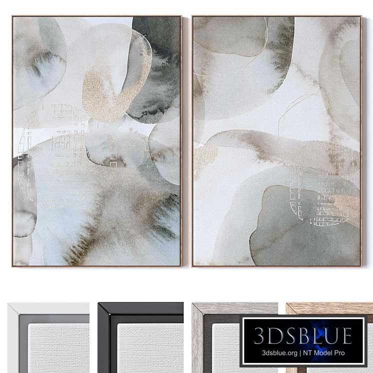 Set of large wall paintings 2996