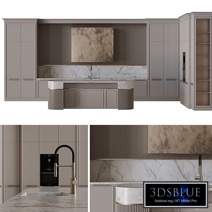 Neoclassical style kitchen 61