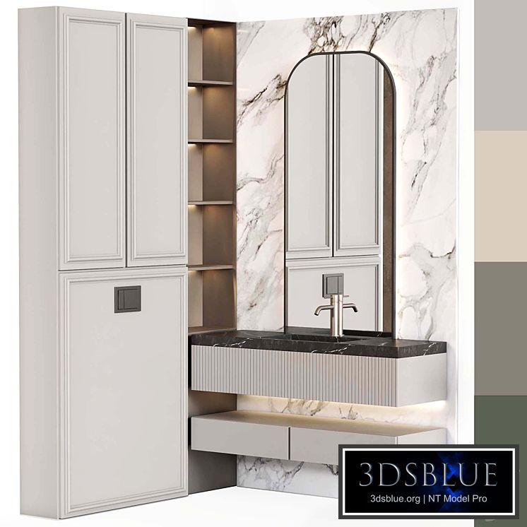 Bathroom furniture 007 in modern classic style