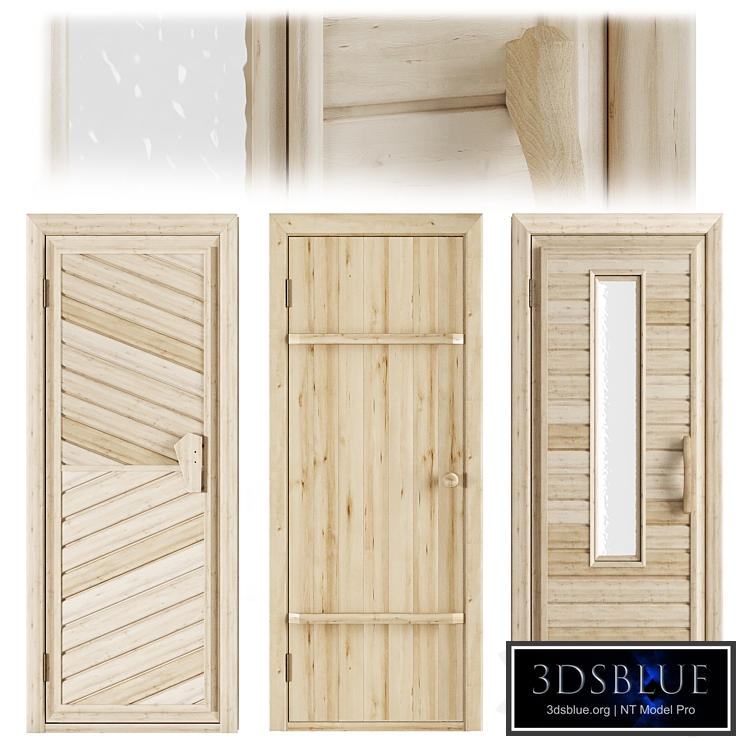 Doors for saunas and baths