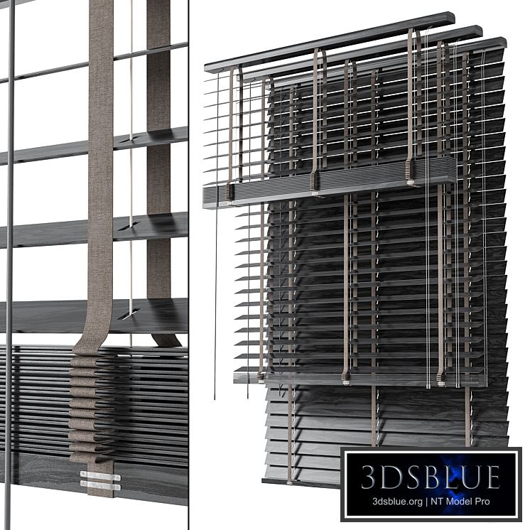 Wooden blinds Set 23