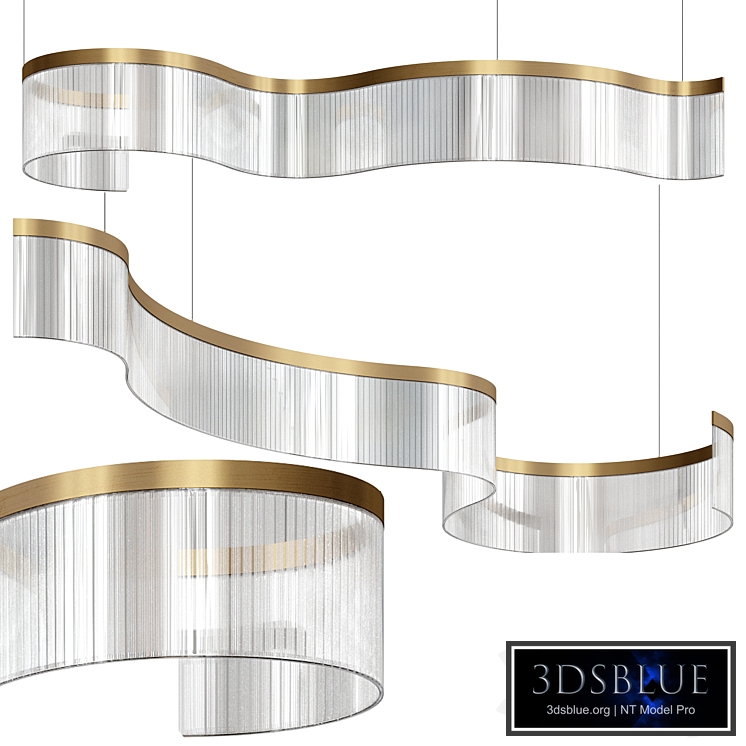 DANELIUS LONG Chandelier Lamp By Lampatron