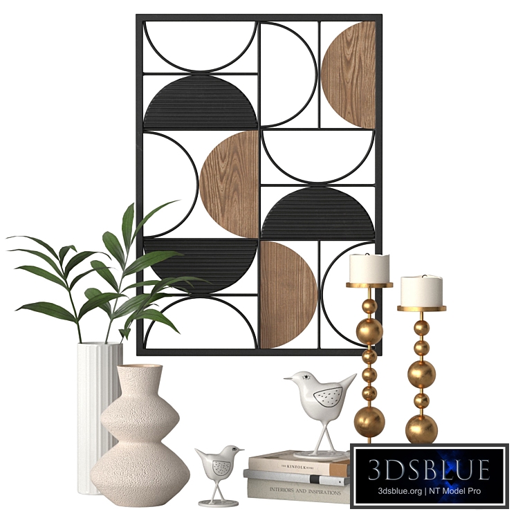 Wall panel with decor