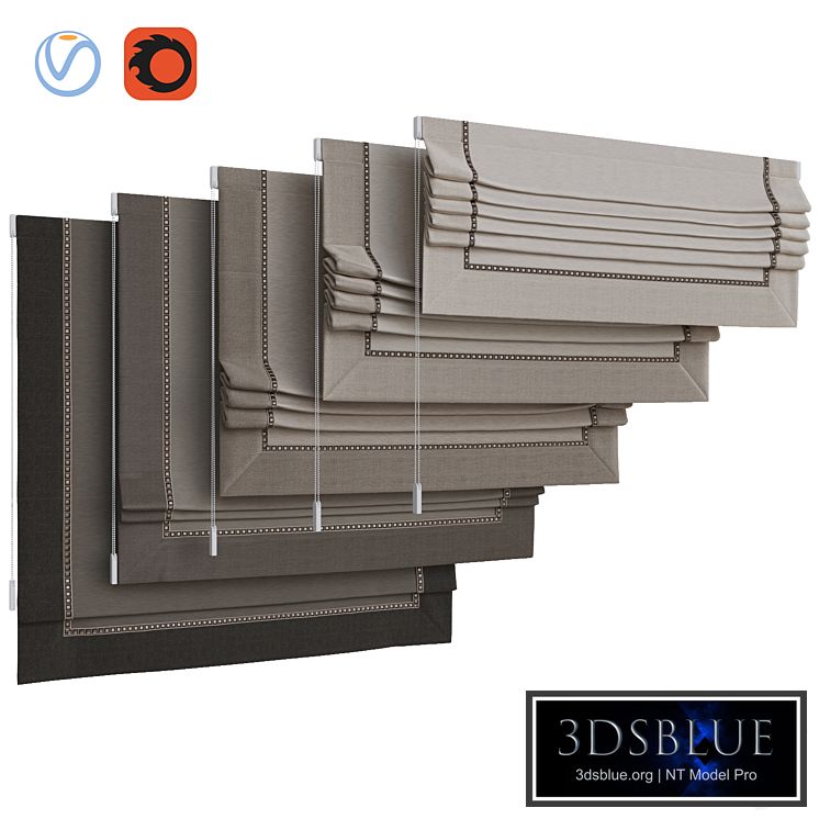 Set of Roman blinds 17