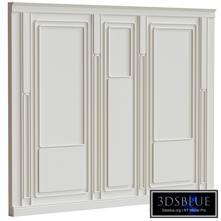 Decorative plaster with molding #009