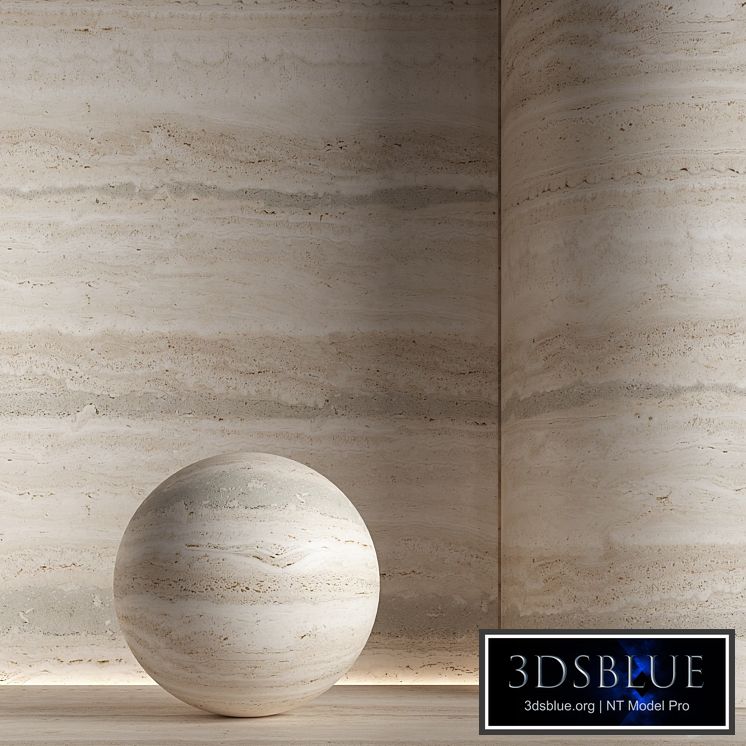 Stone material, travertine. 41, pbr, seamless