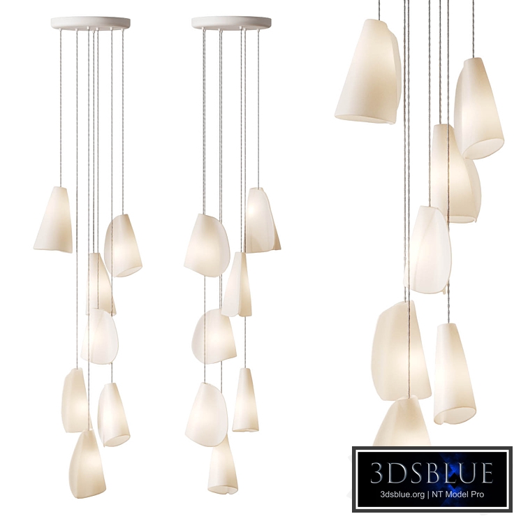 Petal shaped pendant lamp BOCCI 21.7