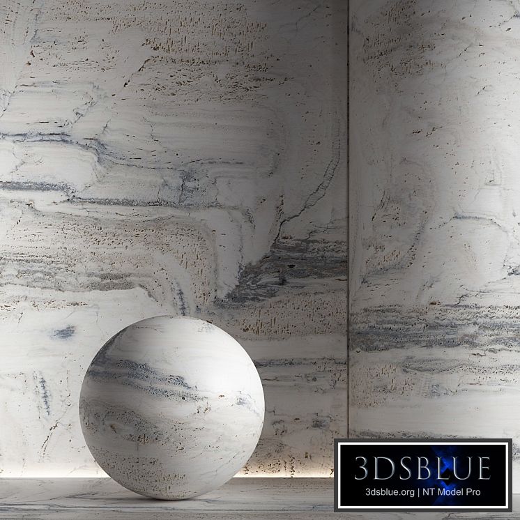 Stone material, travertine. 42, pbr, seamless