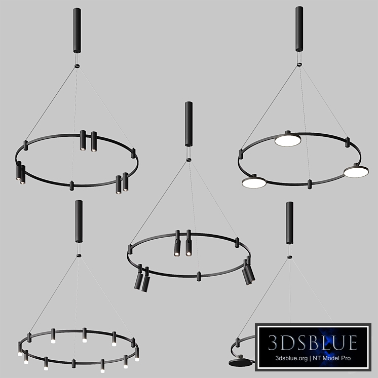 Esthetic Magnetic Busbar with cable fastenings Round 800 mm