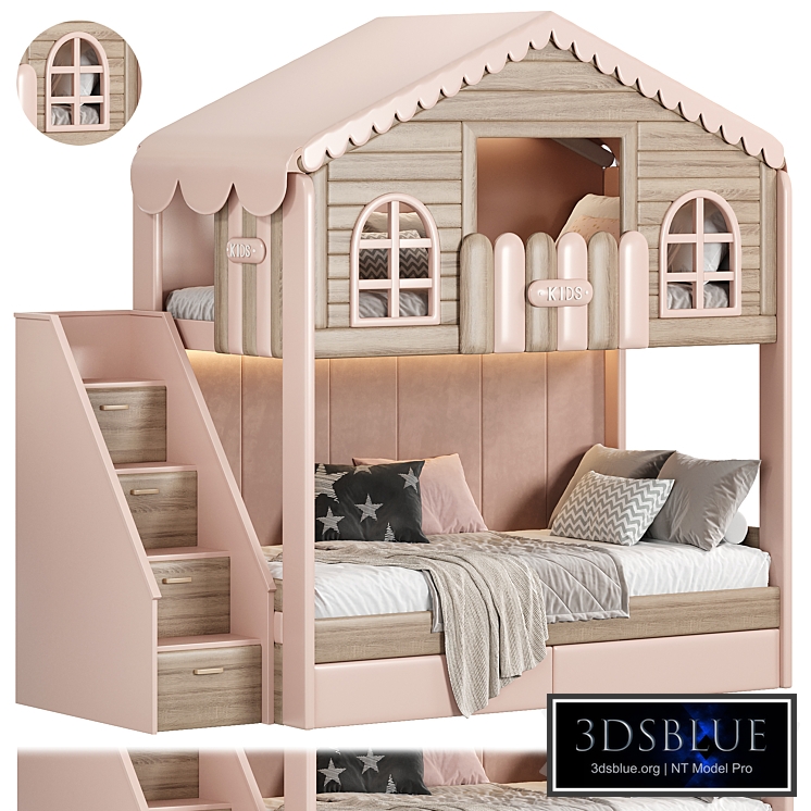 Tree house bunk bed