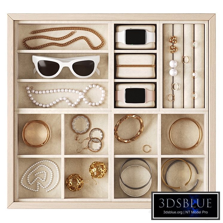 Jewelry box/organizer with jewelry