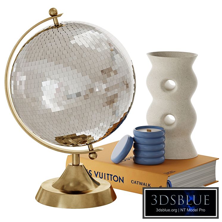 Decorative set with disco globe