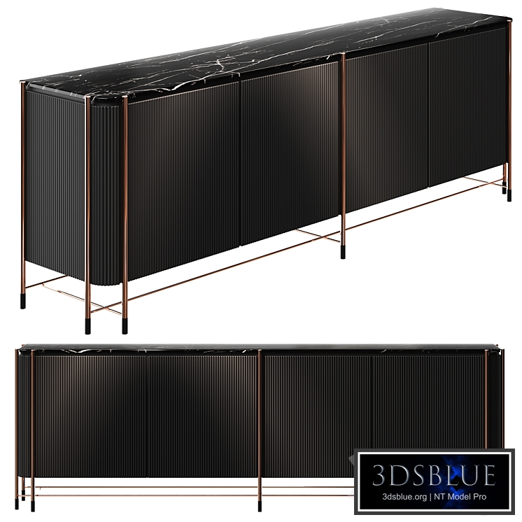 Chest of drawers Ebarza DALI SIDEBOARD WITH MARBLE TOP DALI-SIDE