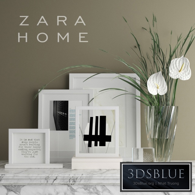 Zara Home Decorative set (Corona + Vray)