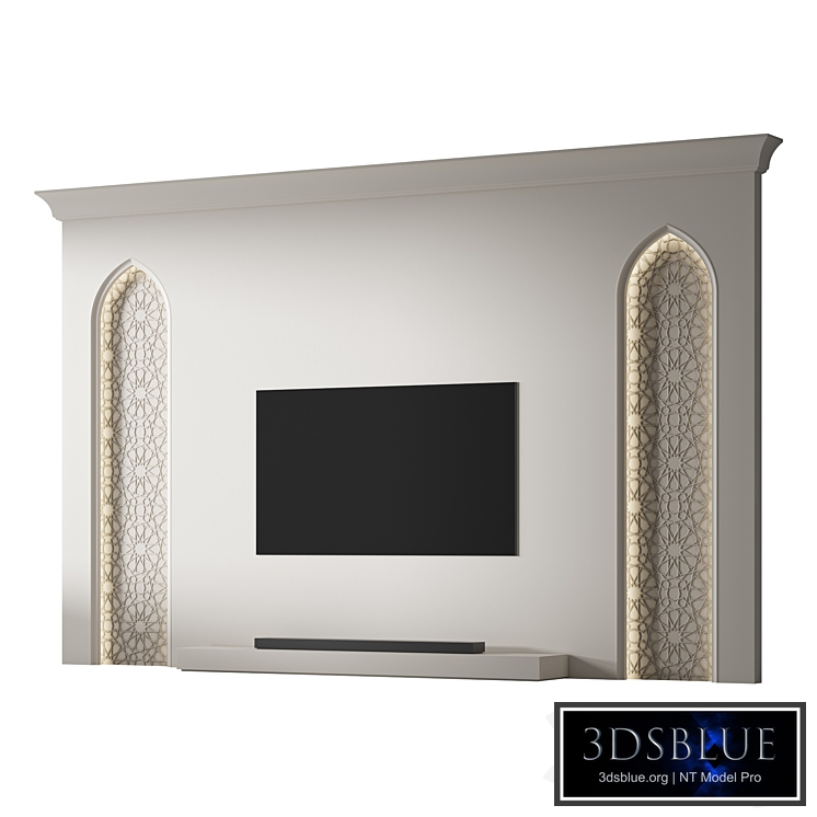 Decorative wall 02 TV Arabic wall