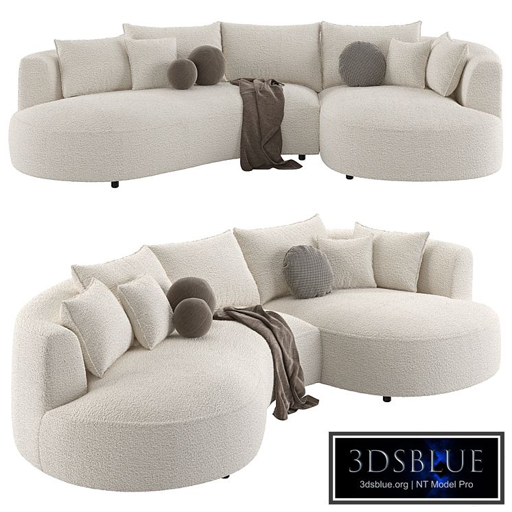 Modern Curved Cloud Sectional Sofa
