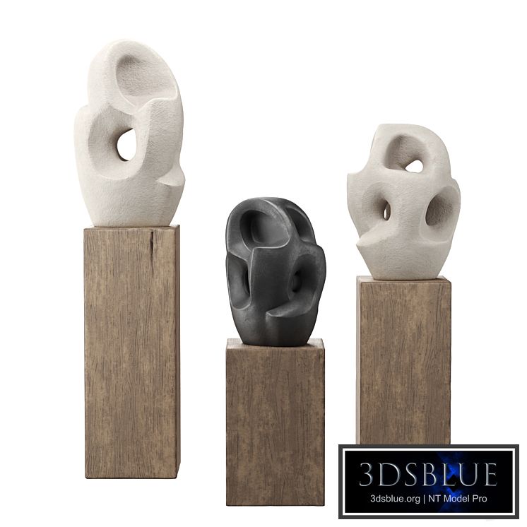 Abstract knot egg sculpture