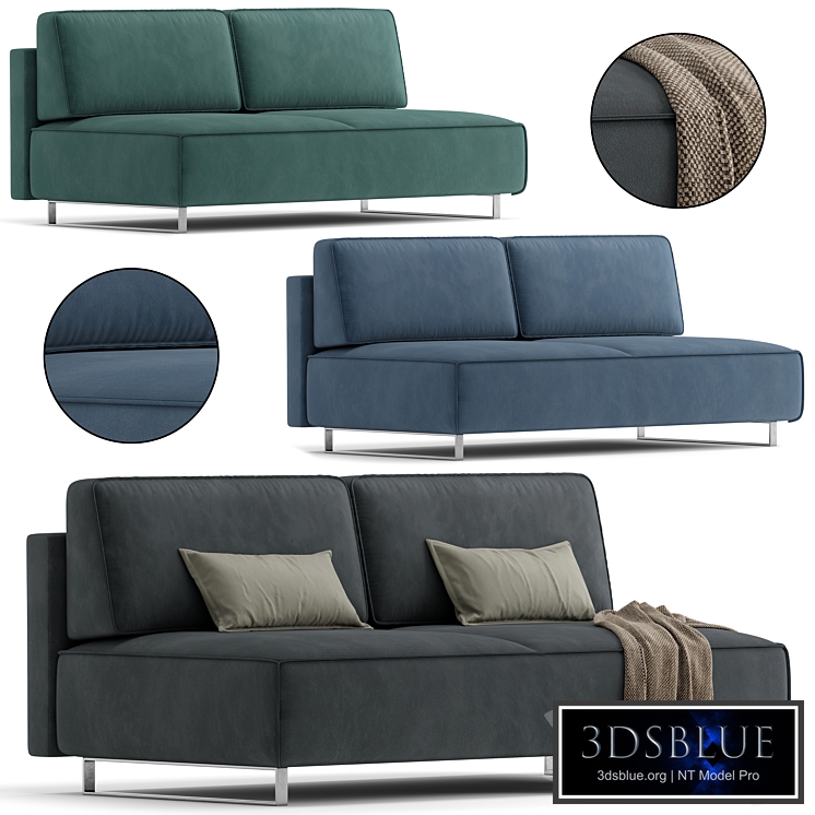 Straight sofa MOON FAMILY 005