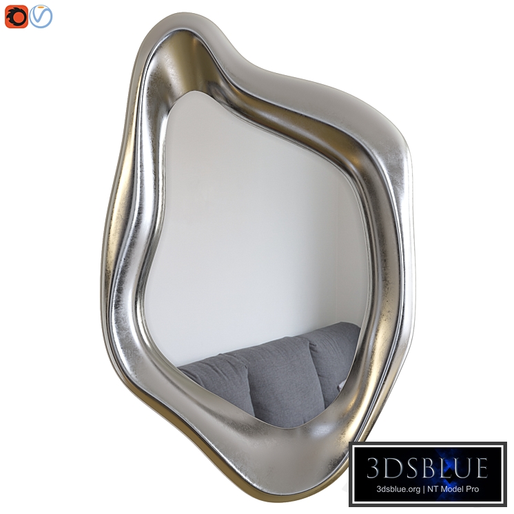 Mirror kare design. Mirror Hologram Silver