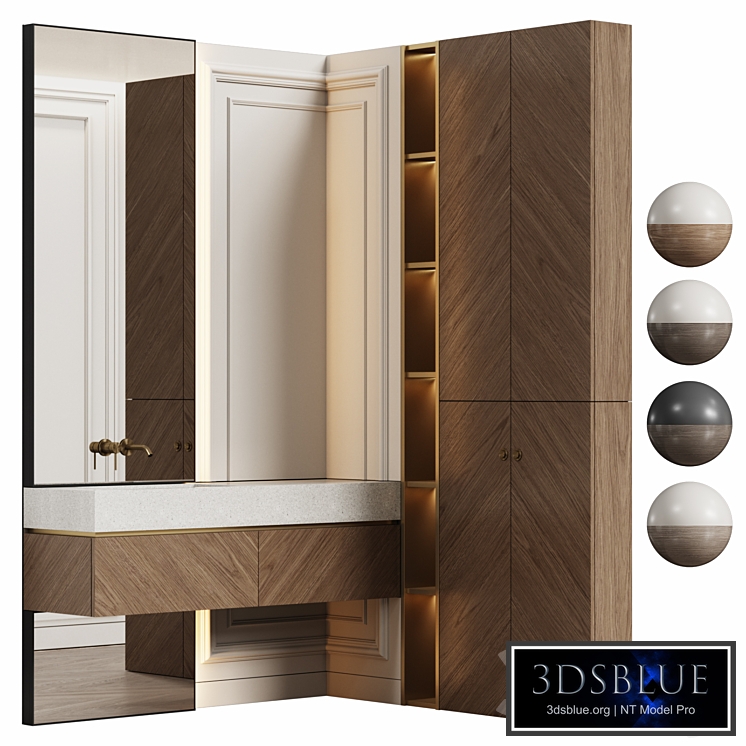 Bathroom furniture 08 in modern classic style