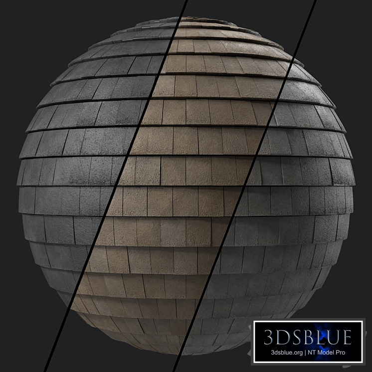 Roof Tile Materials 103- Concrete Roofing | Sbsar Seamless, Pbr, 4k