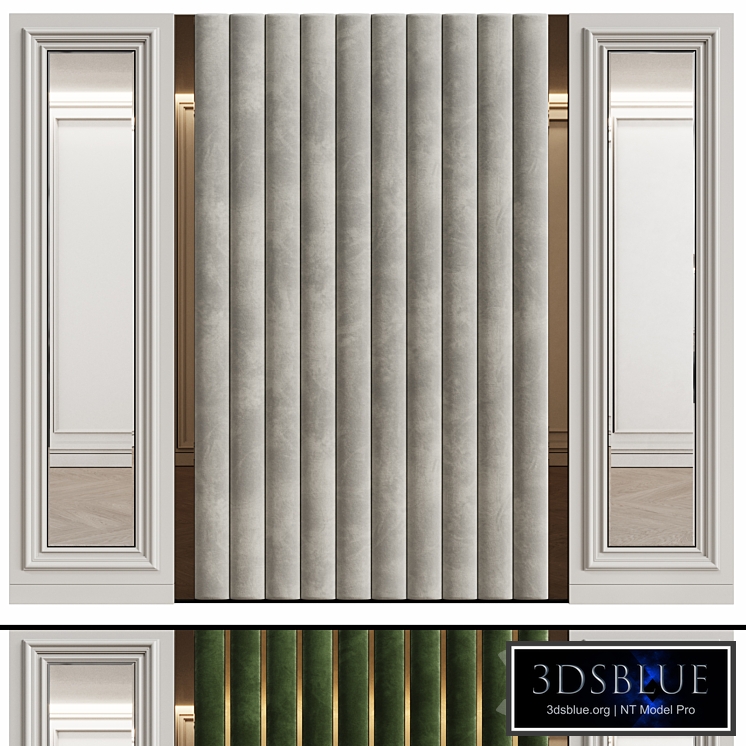 Wall panels in modern classic style 9