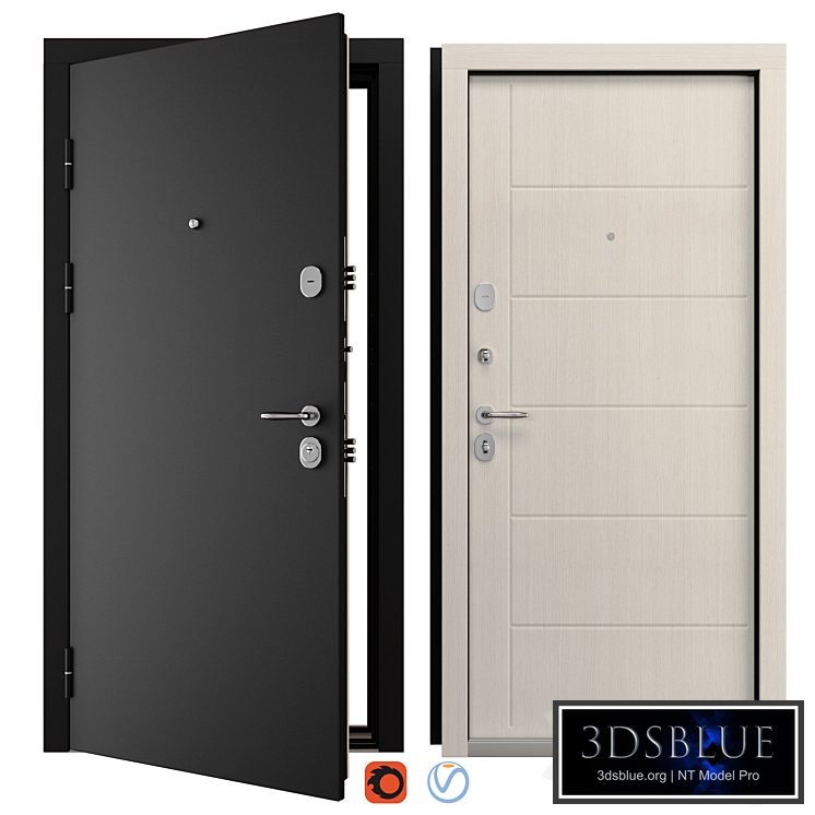 Entrance metal door Larche (Strage)