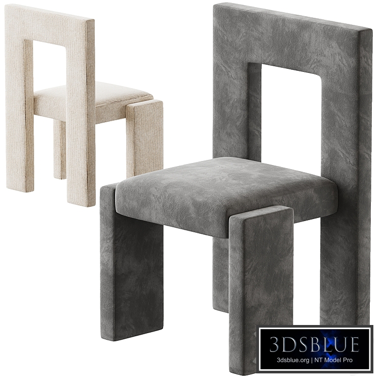 Upholstered chair SEGMENT by Trnk