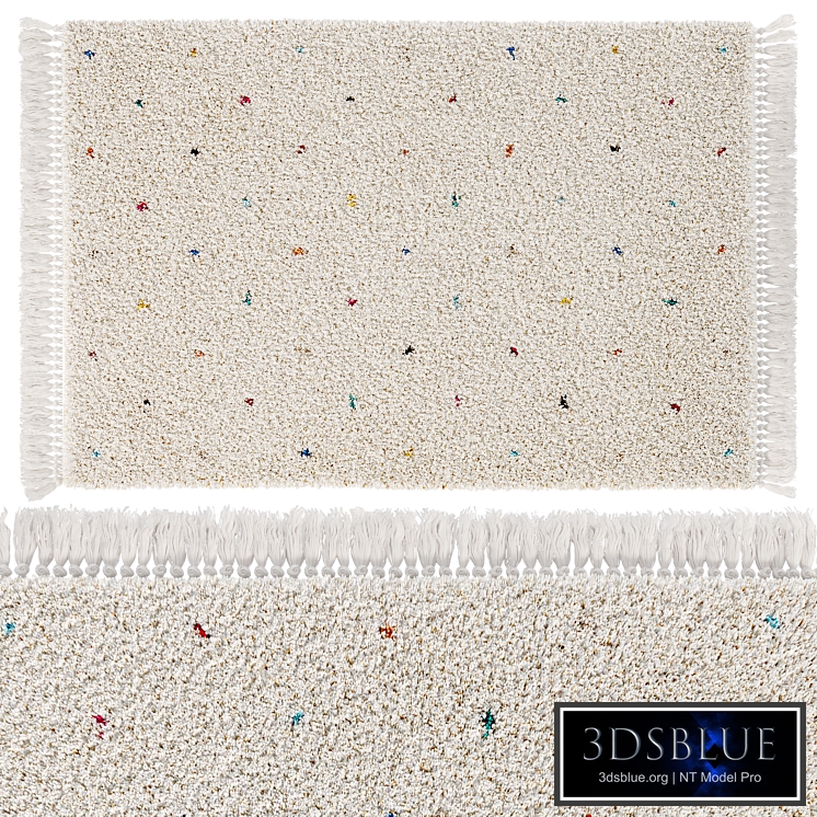 Children's carpet in multicolored polka dots, Javi from LA REDOUTE INTERIEURS