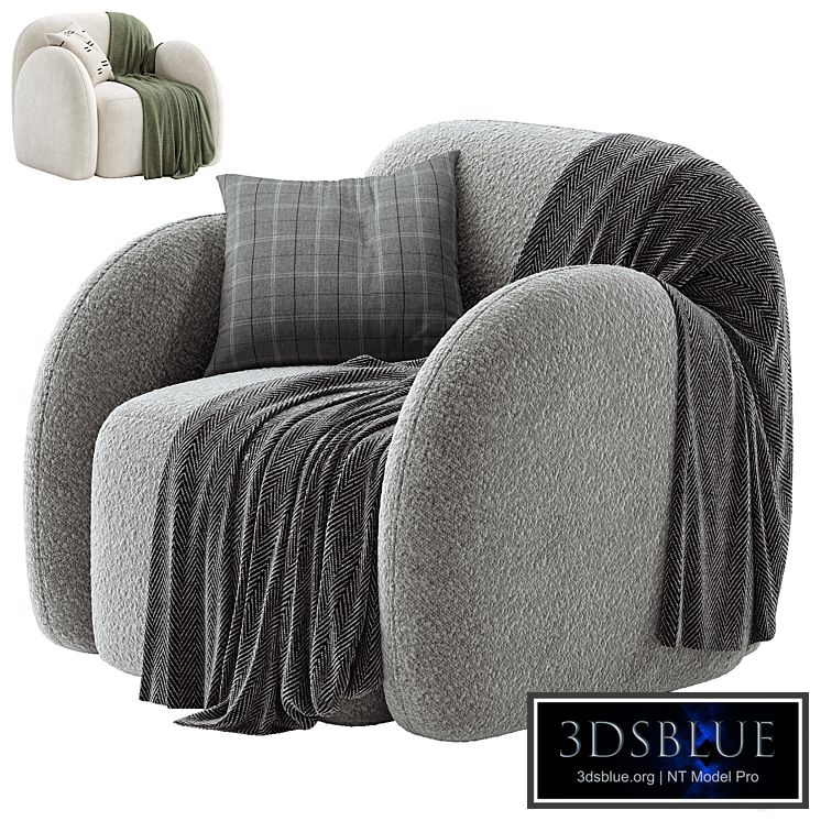 Flair Nina Boucle Teddy Accent Chair